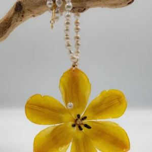 Golden Orchid Necklace